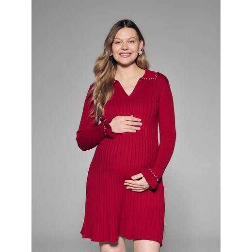 Reserved - Sukienka z kołnierzykiem - czerwony ze sklepu Reserved w kategorii Sukienki niemowlęce - zdjęcie 186672910