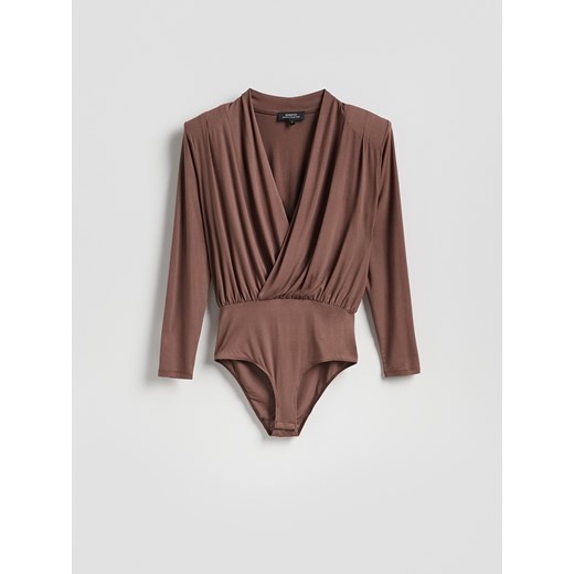 Reserved - Body oversize - brązowy Reserved S Reserved