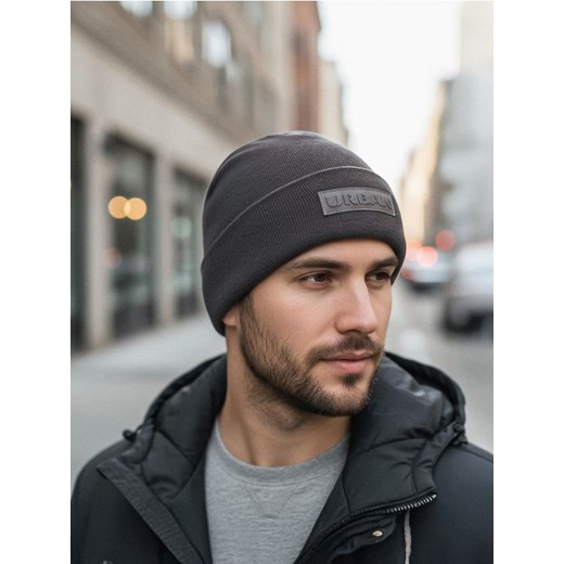 Sinsay - Czapka beanie z wiskozą - szary ze sklepu Sinsay w kategorii Czapki zimowe męskie - zdjęcie 186674194