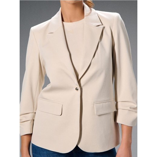 Sinsay - Żakiet - kremowy ze sklepu Sinsay w kategorii Marynarki damskie - zdjęcie 186674242