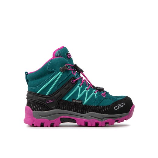CMP Trekkingi Kids Rigel Mid Trekking Shoes Wp 3Q12944 Zielony ze sklepu MODIVO w kategorii Buty trekkingowe dziecięce - zdjęcie 186674373
