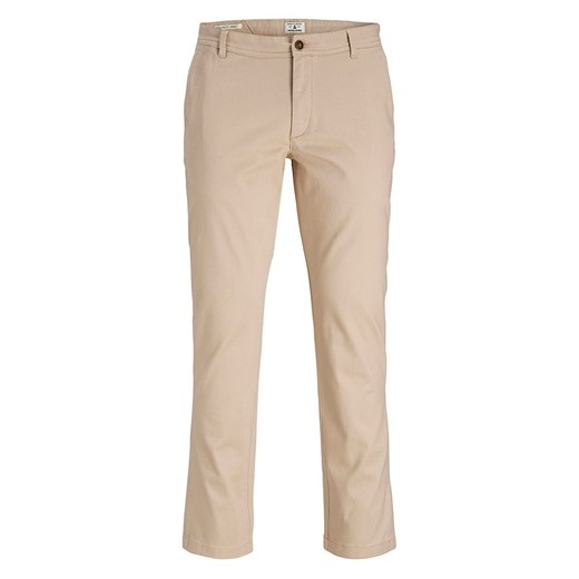Jack &amp; Jones Spodnie chino w kolorze beżowym ze sklepu Limango Polska w kategorii Spodnie męskie - zdjęcie 186674801