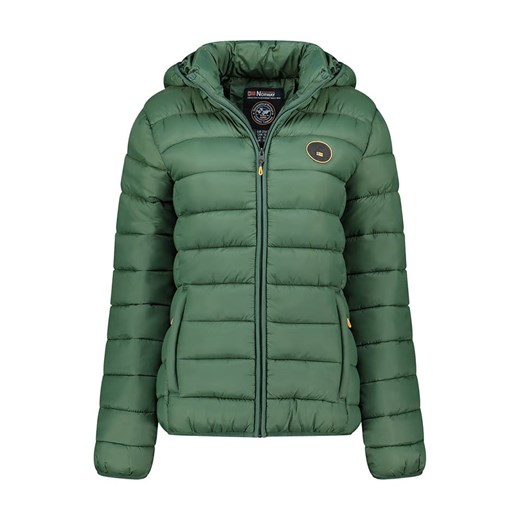 Geographical Norway Kurtka pikowana &quot;Atikamap&quot; w kolorze zielonym ze sklepu Limango Polska w kategorii Kurtki damskie - zdjęcie 186675472