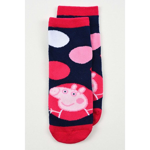 Peppa Pig Skarpety antypoślizgowe &quot;Świnka Peppa&quot; w kolorze granatowo-czerwonym ze sklepu Limango Polska w kategorii Skarpetki dziecięce - zdjęcie 186675950