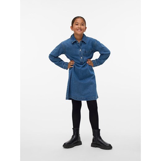 Vero Moda Girl Sukienka &quot;Elillia&quot; w kolorze niebieskim ze sklepu Limango Polska w kategorii Sukienki dziewczęce - zdjęcie 186676101