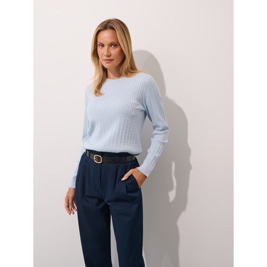 Mohito - Sweter basic z wiskozą - błękitny Mohito XXL Mohito