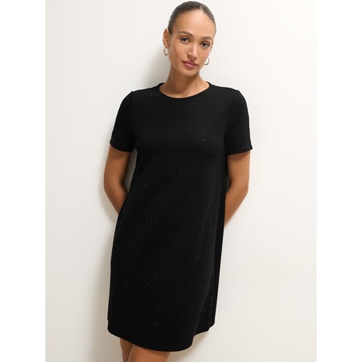 Mohito - Sukienka mini z ozdobnymi elementami - czarny - id: 975GE-99X - marki Mohito - 186677270 Mohito - Sukienka mini z ozdobnymi elementami - czarny ze sklepu Mohito w kategorii Sukienki - zdjęcie 186677270