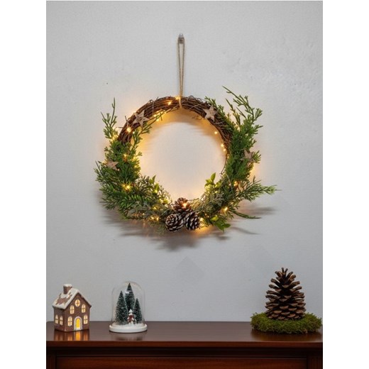 Sinsay - Świąteczny wieniec dekoracyjny - wielobarwny Sinsay One Size Sinsay