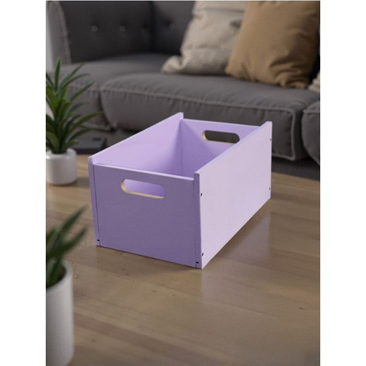 Sinsay - Pudełko do przechowywania z uchwytami - fioletowy - id: 880EP-04X - marki Sinsay - 186679583 Sinsay - Pudełko do przechowywania z uchwytami - fioletowy ze sklepu Sinsay w kategorii Pudełka i pojemniki - zdjęcie 186679583