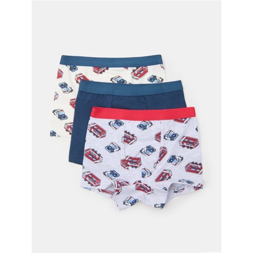 Sinsay - Bokserki z motywem pojazdów 3 pack - wielobarwny - id: 939FZ-MLC - marki Sinsay - 186679593 Sinsay - Bokserki z motywem pojazdów 3 pack - wielobarwny ze sklepu Sinsay w kategorii Majtki dziecięce - zdjęcie 186679593