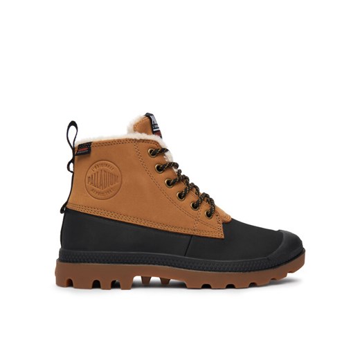 Trapery Palladium Pampa Duck Wl Wp+ 79547-254-M Brązowy ze sklepu eobuwie.pl w kategorii Workery damskie - zdjęcie 186679920