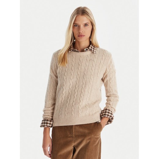 Robe di Kappa Sweter Jolie 65116CW Beżowy Regular Fit ze sklepu MODIVO w kategorii Swetry damskie - zdjęcie 186680062