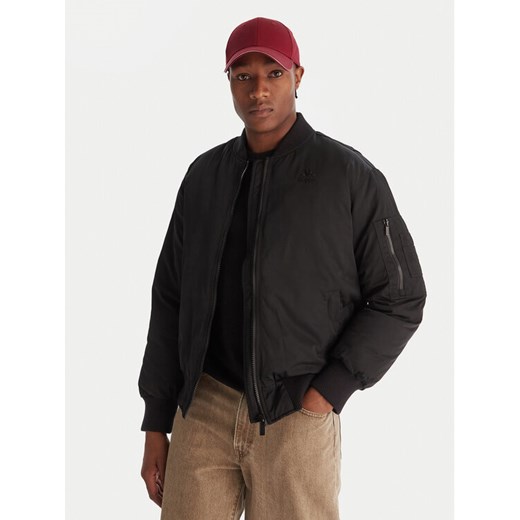 Kappa Kurtka bomber Opilio 311M7EW Czarny Regular Fit ze sklepu MODIVO w kategorii Kurtki męskie - zdjęcie 186680121