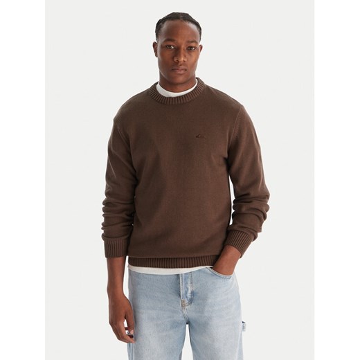 Quiksilver Sweter Salt Water EQYSW03326 Brązowy Regular Fit ze sklepu MODIVO w kategorii Swetry męskie - zdjęcie 186680122