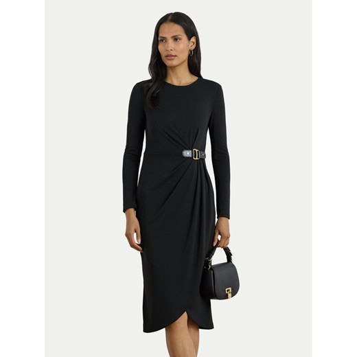 LAUREN RALPH LAUREN Sukienka codzienna 200980222001 Czarny Slim Fit ze sklepu MODIVO w kategorii Sukienki - zdjęcie 186680222