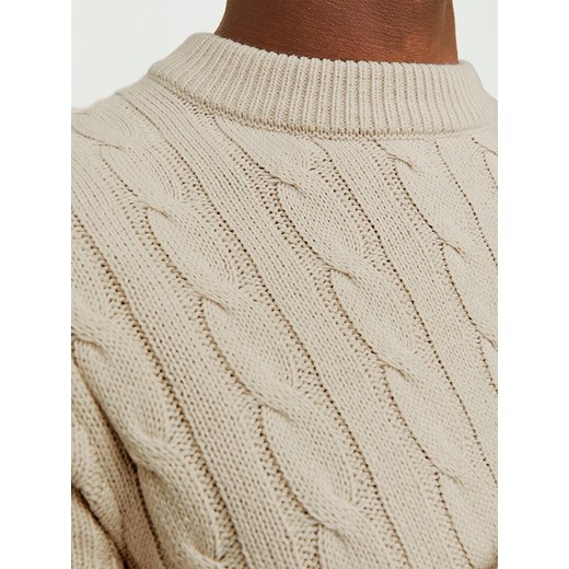 Jack &amp; Jones Sweter w kolorze beżowym Jack & Jones L okazja Limango Polska