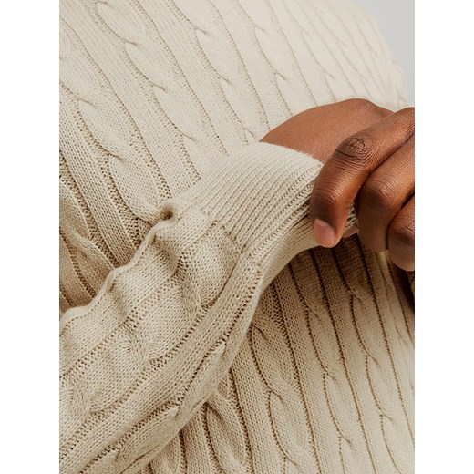 Jack &amp; Jones Sweter w kolorze beżowym Jack & Jones L promocja Limango Polska
