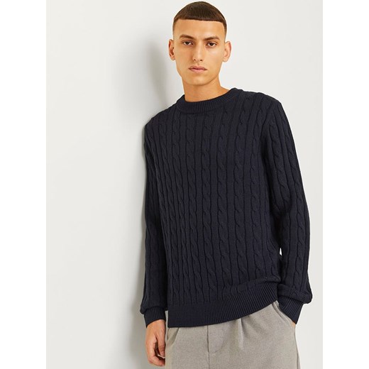 Jack &amp; Jones Sweter w kolorze granatowym Jack & Jones S okazyjna cena Limango Polska
