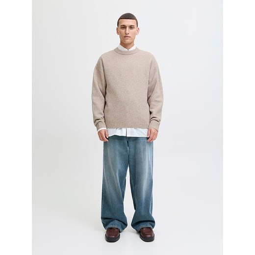 Jack &amp; Jones Sweter w kolorze beżowym ze sklepu Limango Polska w kategorii Swetry męskie - zdjęcie 186682901