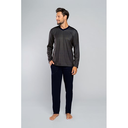 Norman piżama męska długi rękaw, długie spodnie ze sklepu italianfashion w kategorii Piżamy męskie - zdjęcie 186684020