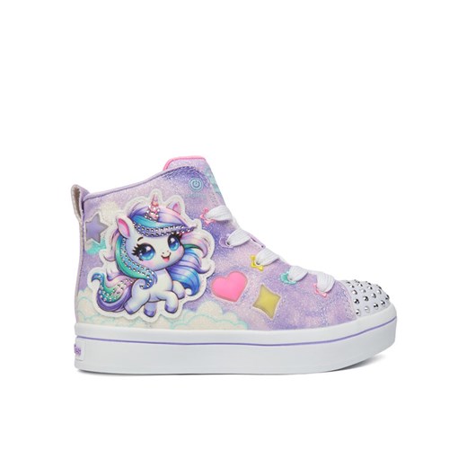 Sneakersy Skechers Twi-Lites 2.0 314378L LVMT Fioletowy ze sklepu eobuwie.pl w kategorii Buty sportowe dziecięce - zdjęcie 186684983