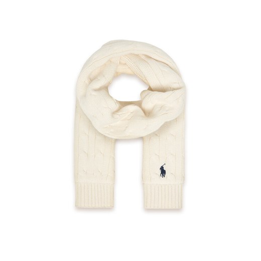 Szalik Polo Ralph Lauren 323953206005 Écru ze sklepu eobuwie.pl w kategorii Szaliki i chusty damskie - zdjęcie 186685023