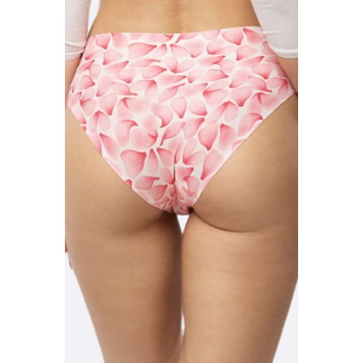 Julimex figi damskie Rose Flakes Simple Classic, Kolor różowy-wzór, Rozmiar L, Julimex ze sklepu Intymna w kategorii Majtki damskie - zdjęcie 186686982