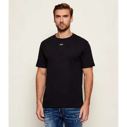 OFF-WHITE T-shirt NEWSPAPER ARR | Slim Fit ze sklepu Gomez Fashion Store w kategorii T-shirty męskie - zdjęcie 186687090