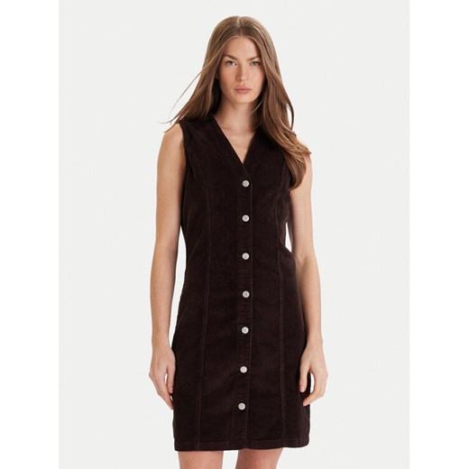 Vero Moda Sukienka codzienna Eden 10333959 Brązowy Regular Fit - id: 0000305539953 - marki Vero Moda - 186690794 Vero Moda Sukienka codzienna Eden 10333959 Brązowy Regular Fit ze sklepu MODIVO w kategorii Sukienki - zdjęcie 186690794