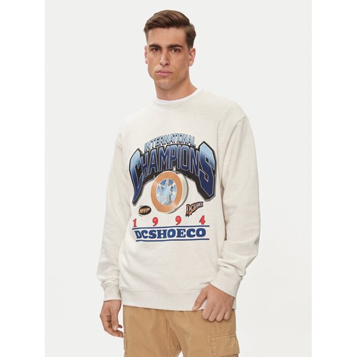 DC Shoes Bluza Mvp Crew ADYSF03121 Écru Relaxed Fit ze sklepu MODIVO w kategorii Bluzy męskie - zdjęcie 186691043