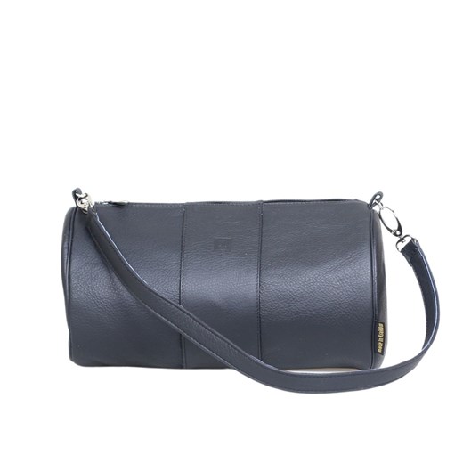 czarna skórzana okrągła torebka tuba ze sklepu Słoń Torbalski w kategorii Listonoszki - zdjęcie 186693884