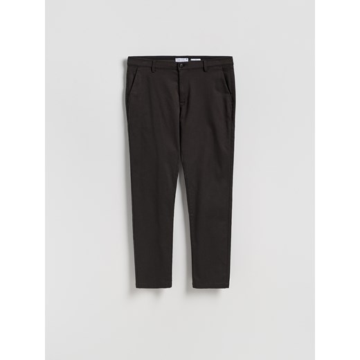 Reserved - Spodnie chino slim fit - ciemnobrązowy - id: 262BK-89P - marki Reserved - 186694042 Reserved - Spodnie chino slim fit - ciemnobrązowy ze sklepu Reserved w kategorii Spodnie męskie - zdjęcie 186694042