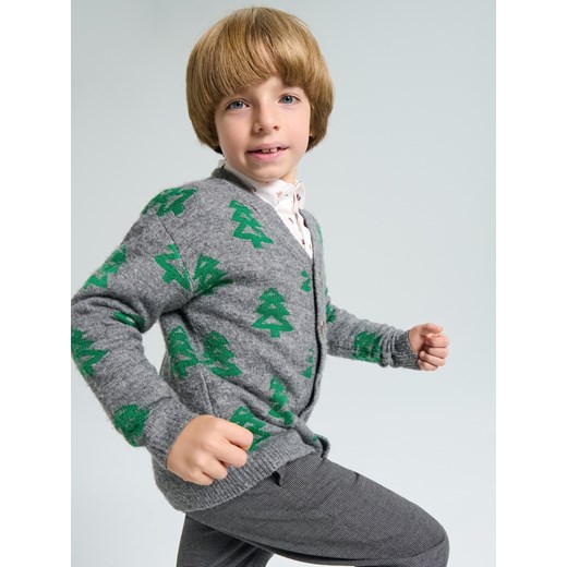 Sinsay - Sweter z motywem świątecznym - szary Sinsay 98 (2-3 l) Sinsay