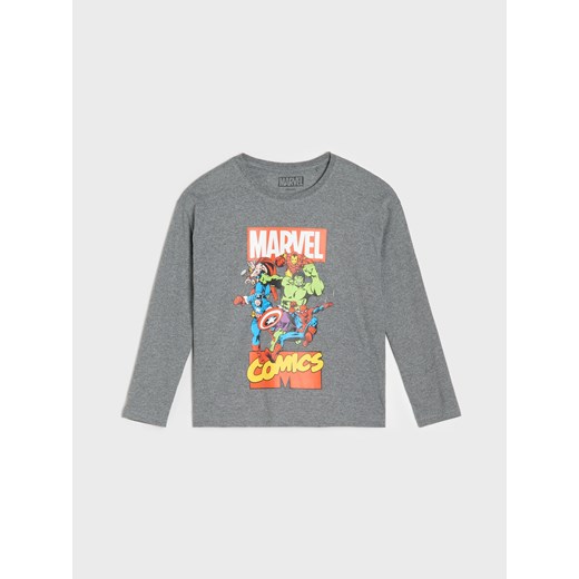 Sinsay - Koszulka z długimi rękawami Avengers - szary Sinsay 134 (8-9 l) Sinsay