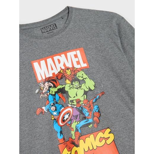 Sinsay - Koszulka z długimi rękawami Avengers - szary Sinsay 110 (4-5 l) Sinsay