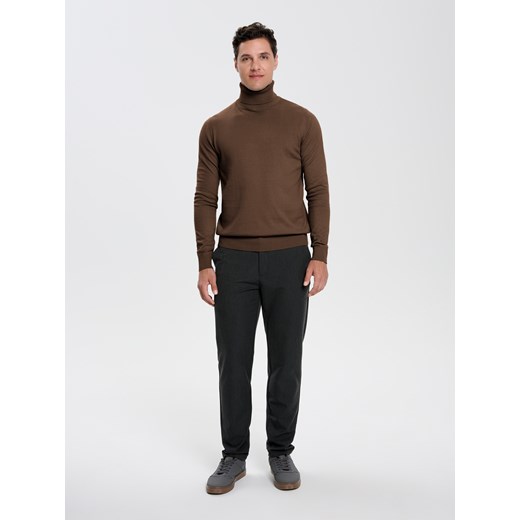 Sinsay - Klasyczny golf - beżowy Sinsay M Sinsay