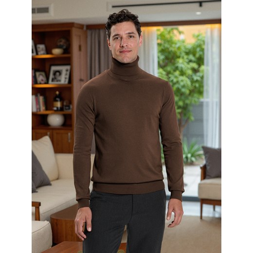 Sinsay - Klasyczny golf - beżowy Sinsay L Sinsay