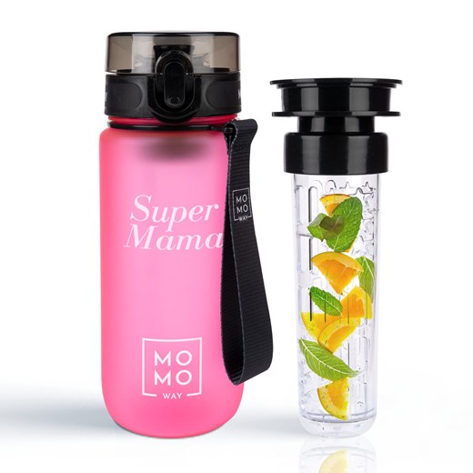 Butelka Tritanowa na Wodę Super Mama 600 ml ze sklepu Sklep SOXO w kategorii Bidony i butelki - zdjęcie 186696342