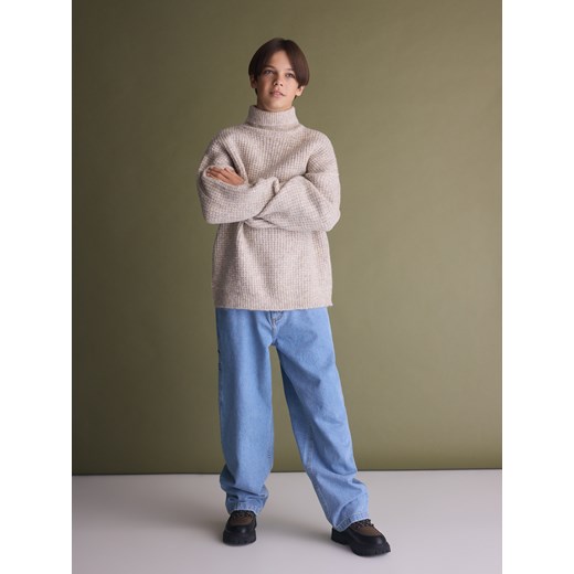 Reserved - Jeansy baggy - niebieski ze sklepu Reserved w kategorii Spodnie chłopięce - zdjęcie 186696504