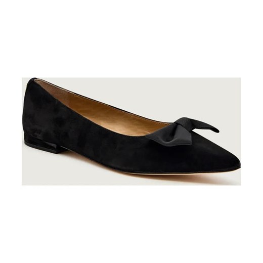 LAUREN RALPH LAUREN Baleriny LONDYN BOW | zamsz ze sklepu Gomez Fashion Store w kategorii Balerinki - zdjęcie 186697142