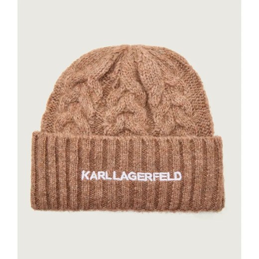 Karl Lagerfeld Czapka k/essential | z dodatkiem wełny ze sklepu Gomez Fashion Store w kategorii Czapki zimowe damskie - zdjęcie 186697170