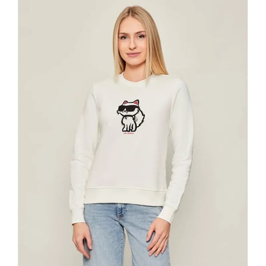 Karl Lagerfeld Bluza ikon sketch | Straight fit ze sklepu Gomez Fashion Store w kategorii Bluzy damskie - zdjęcie 186697223