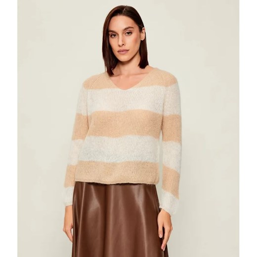 MM Sweter | Regular Fit | z dodatkiem wełny - id: ML255W000005003 - marki Mm - 186697244 MM Sweter | Regular Fit | z dodatkiem wełny ze sklepu Gomez Fashion Store w kategorii Swetry damskie - zdjęcie 186697244