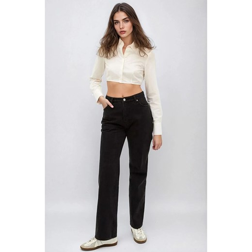 Monki Dżinsy - Regular fit - w kolorze czarnym ze sklepu Limango Polska w kategorii Jeansy damskie - zdjęcie 186698042