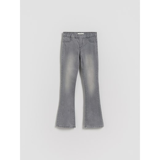 Reserved - Jegginsy flare - szary ze sklepu Reserved w kategorii Spodnie dziewczęce - zdjęcie 186698780