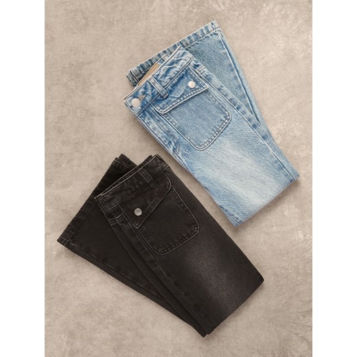 Reserved - Jeansy flare - czarny ze sklepu Reserved w kategorii Spodnie dziewczęce - zdjęcie 186698834