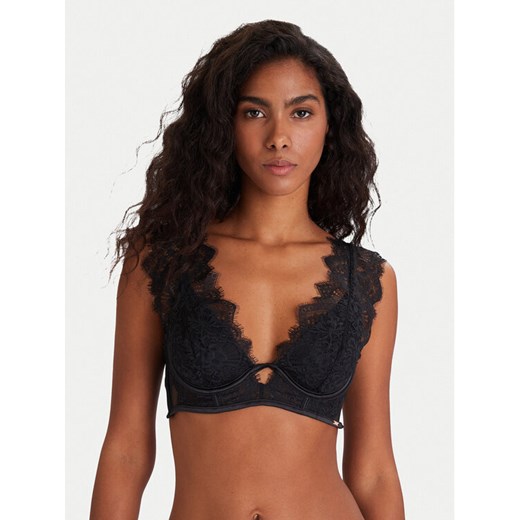 Hunkemöller Biustonosz z fiszbiną Zoe Up 303110 Czarny ze sklepu MODIVO w kategorii Biustonosze - zdjęcie 186700211