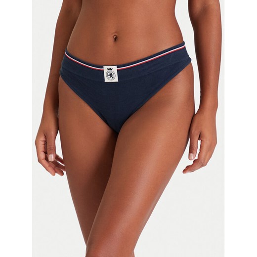Tommy Hilfiger Stringi UW0UW06063 Granatowy ze sklepu MODIVO w kategorii Majtki damskie - zdjęcie 186700224