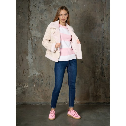 Sinsay - Jeansy skinny high waist - niebieski Sinsay 40 Sinsay