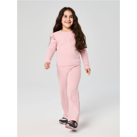 Sinsay - Komplet: bluzka i spodnie - różowy ze sklepu Sinsay w kategorii Komplety dziewczęce - zdjęcie 186702940